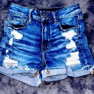 American eagle jean shorts